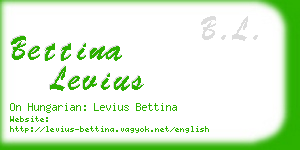 bettina levius business card